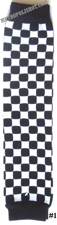 LEG WARMER LEGW -1   Checkers White